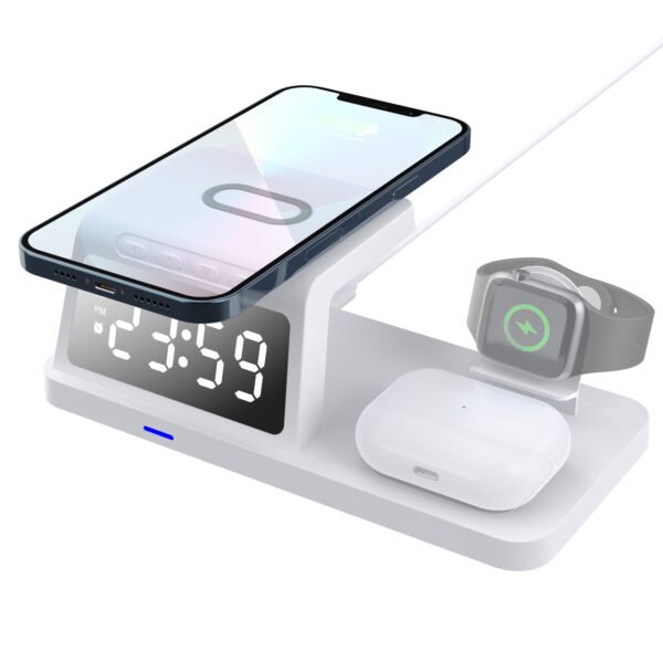 4-in-1 Wireless Charger with Clock WC004 - Image 3