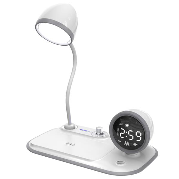 Table Lamp Clock Wireless Charger WC011 - Image 2