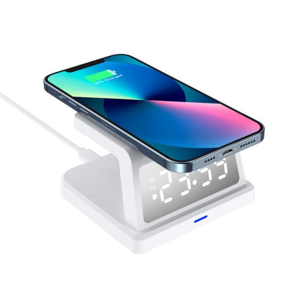 3-in-1 Clock Wireless Charger WC003 - Image 2