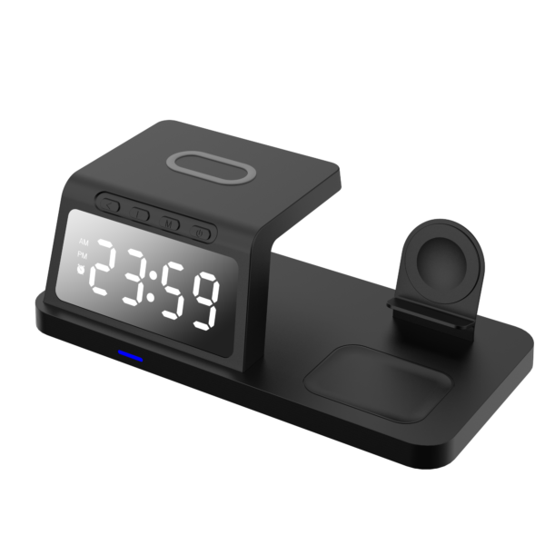 4-in-1 Wireless Charger with Clock WC004