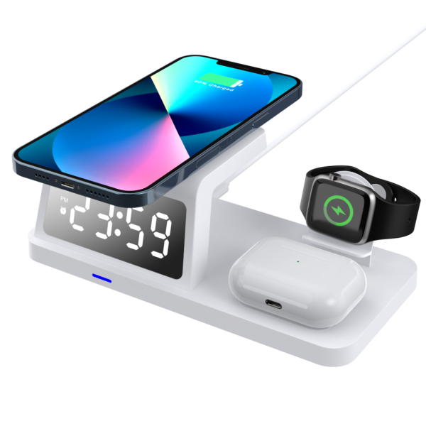 4-in-1 Wireless Charger with Clock WC004 - Image 4
