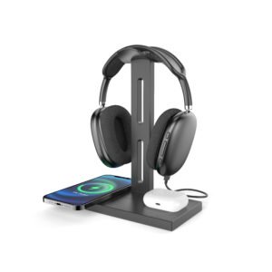 3-in-1 Wireless Charger with Earphone Stand WC029