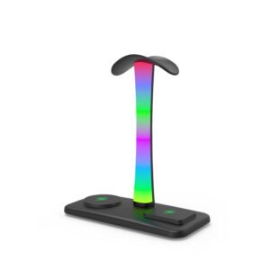3-in-1 Wireless Charger with RGB Earphone Stand WC030