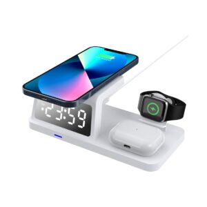 4-in-1 Wireless Charger with Clock WC004 - UGOTECK