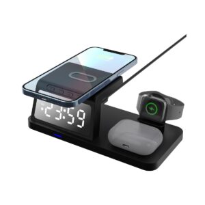 4-in-1 Wireless Charger with Clock WC004 - UGOTECK