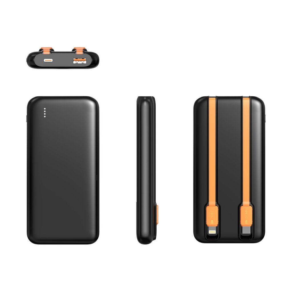 10,000mAh Built-in Cable Power Bank PBC018 - UGOTECK