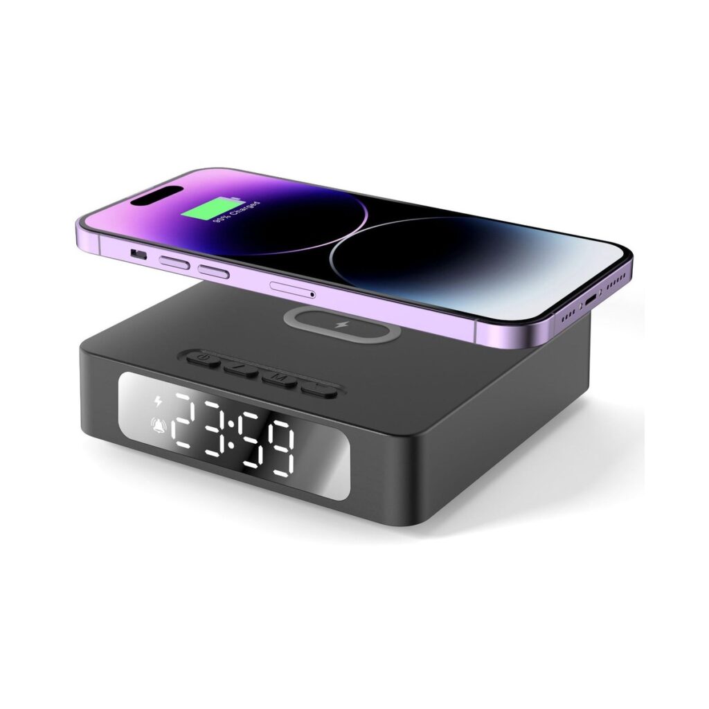 2-in-1 Wireless Charger with Digital Clock WC028 - UGOTECK