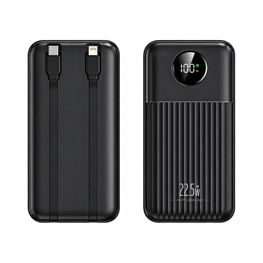 10,000mAh Built-in Cable Power Bank - UGOTECK